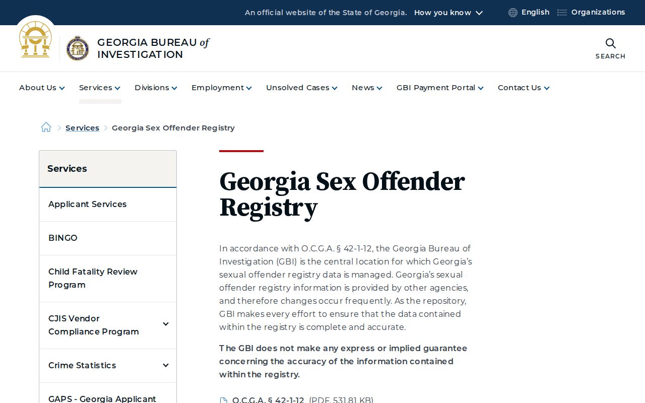 Crisp County released mugshot Georgia registry overview